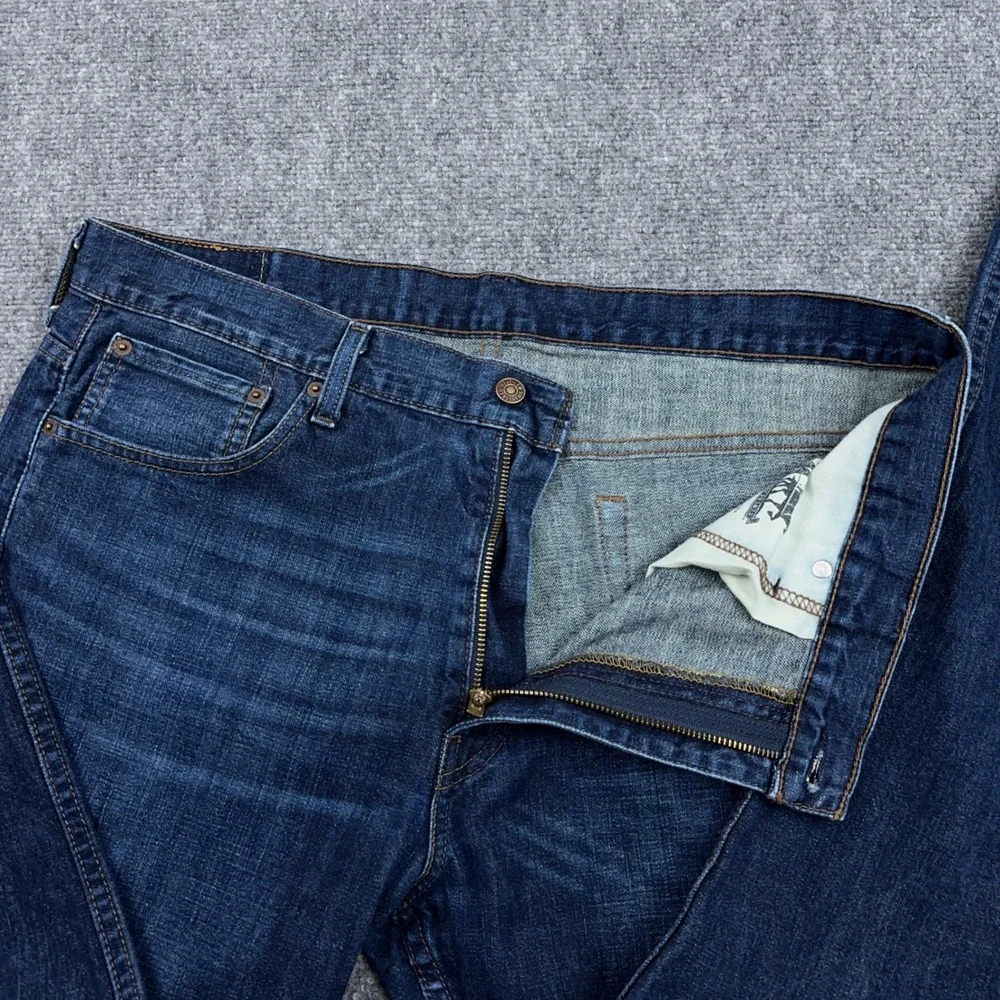 Levi's‎ 569 Jeans Men's 36x32 FITS 38 Loose Straight Dark Wash Denim 100% Cotton